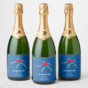 Ultimate Frisbee Sparkling Wijnetiket