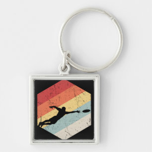  Ultimate Frisbee Sport Retro Sleutelhanger