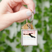 Ultimate Frisbee Sport Retro Sleutelhanger (Hand)