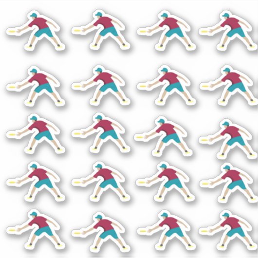 Ultimate Frisbee Sticker (Voorkant)