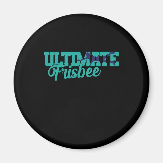 Ultimate Frisbee Strandsport Wurf Magneet (Voorkant)