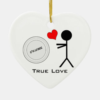 Ultimate Frisbee True Love Keramisch Ornament
