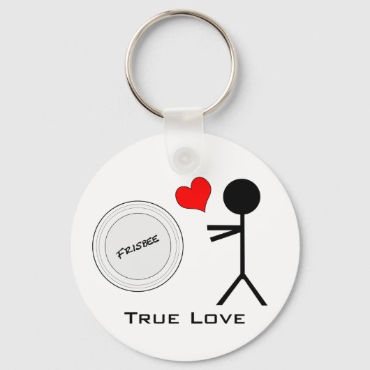 Ultimate Frisbee True Love Sleutelhanger (Voorkant)