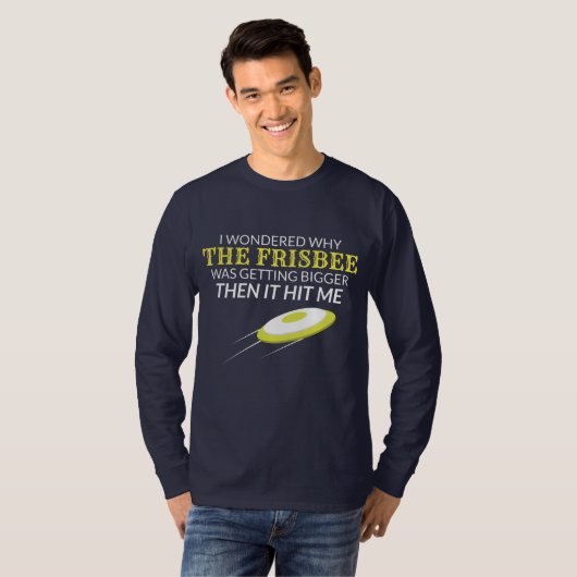 Ultimate Frisbee, waarom de Frisbee groter wordt T-shirt (Voorkant volledig)