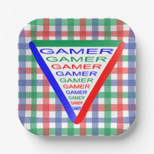 Ultimate Gamer 3 Gaming System Kleuren RGB Papieren Bordje
