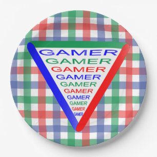 Ultimate Gamer 3 Gaming System Kleuren RGB Papieren Bordje