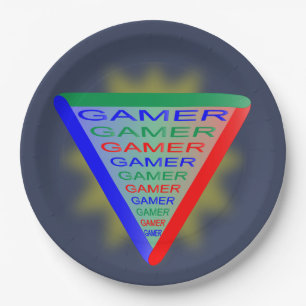 Ultimate Gamer 3 Gaming System Kleuren RGB Papieren Bordje