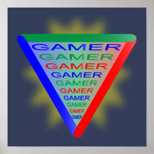 Ultimate Gamer 3 Gaming System Kleuren RGB Poster
