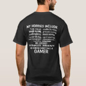 Ultimate Gamer Shirt (zwart) (Achterkant)