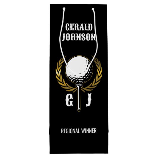Ultimate Golf Monogram Ontwerp Kleine Cadeautas (Achterkant)