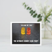 Ultimate Gummy Beer Fight Briefkaart (Staand voorkant)