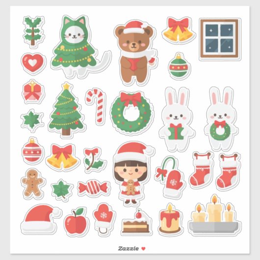 Ultimate Kawaii Christmas Fun! Mega Sticker (Vel)