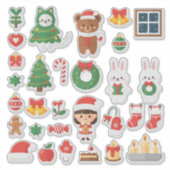 Ultimate Kawaii Christmas Fun! Mega Sticker (Voorkant)