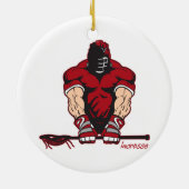 Ultimate Lacrosse Keramisch Ornament (Achterkant)