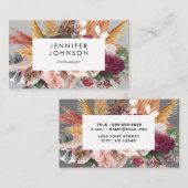 Ultimate Pampas Grass Floral Tropical modern Visitekaartje (Voorkant / Achterkant)