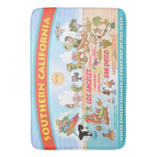 Ultimate Sunny California Bath Mat (Voorkant Verticaal)