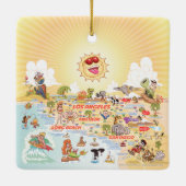 Ultimate Sunny California Ceramic Ornament (Achterkant)