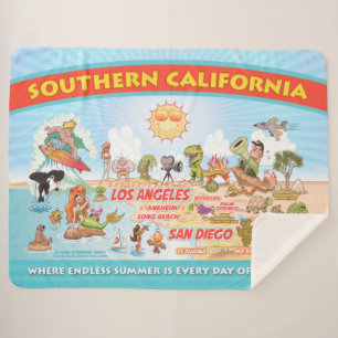 Ultimate Sunny California Sherpa Deken