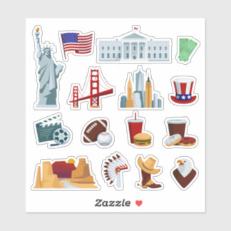 Ultimate USA Icons-bundel Sticker
