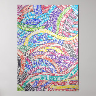 Ultimief Maori-ontwerp Landschap Poster