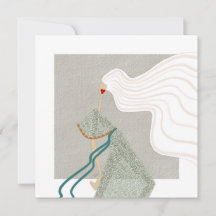 Ultra Chic Lady Bella Mode Kunstkaart