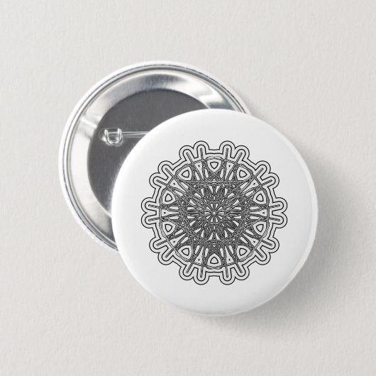 Ultra Cool Mandala Design #1 Ronde Button 5,7 Cm (Voorkant /achterkant)
