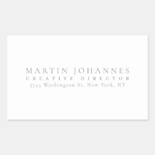 Ultra creatieve elegante professionele kwaliteit rechthoekige sticker