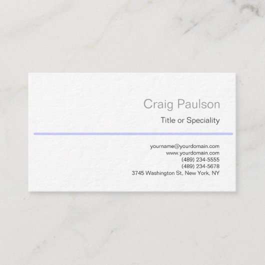 Ultra Dikke Charm Zwart Wit Blauw Visitekaartje (Voorkant)