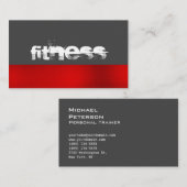 Ultra-épais Trend Grey Fitness Carte de visite spo (Devant / Derrière)