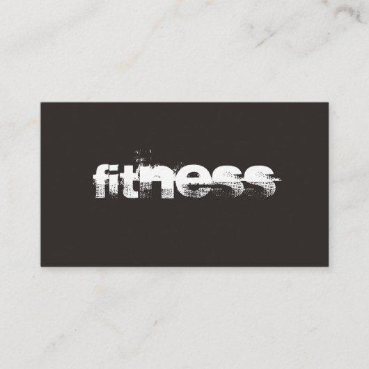 Ultra-épais Trend Grey Fitness Carte de visite spo (Devant)