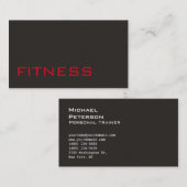 Ultra-épais Trend Grey Fitness Carte de visite spo (Devant / Derrière)