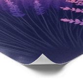 Ultra-gedetailleerd zonsondergang lavendellandscha poster (Hoek)