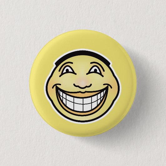 Ultra Happy Face-Button Ronde Button 3,2 Cm (Voorkant)