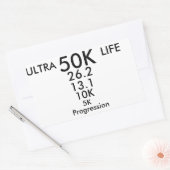 ultra hardlopen rechthoekige sticker (Envelop)
