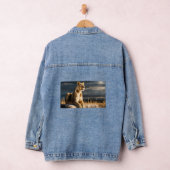 Ultra HD 3D Lioness – Full Body Side Pose on Blac Denim Jacket (Hangar)