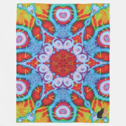 Ultra Kaleidoscope Fleece Blanket (Voorkant)