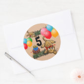 Ultra Leuke Leopard Safari Verjaardag Stickers (Envelop)