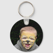 Ultra Leuke Leopard Safari Verjaardag Uitnodiginge Sleutelhanger (Achterkant)