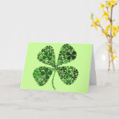 Ultra Lucky 4-leaf Clover Kaart (Gele Bloem)