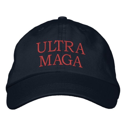 ULTRA MAGA EMBROÏDE BASEBALL-PET GEBORDUURDE PET (Voorkant)