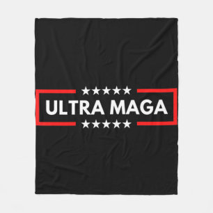 Ultra Maga Pro Trump Maga King Anti Biden Fleece Deken