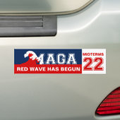 Ultra MAGA Red Wave is 2022 Midterms gestart Bumpersticker (Op auto)