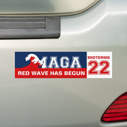Ultra MAGA Red Wave is 2022 Midterms gestart Bumpersticker (Op auto)