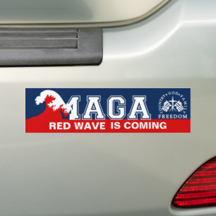 Ultra MAGA Red Wave komt uit 2022 2024 Bumpersticker