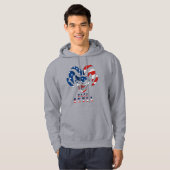 Ultra Maga schedel | MANNEN Hoodie (Voorkant volledig)