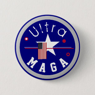 Ultra MAGA-toets Ronde Button 5,7 Cm