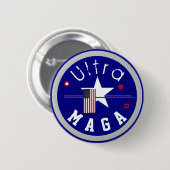 Ultra MAGA-toets Ronde Button 5,7 Cm (Voorkant /achterkant)
