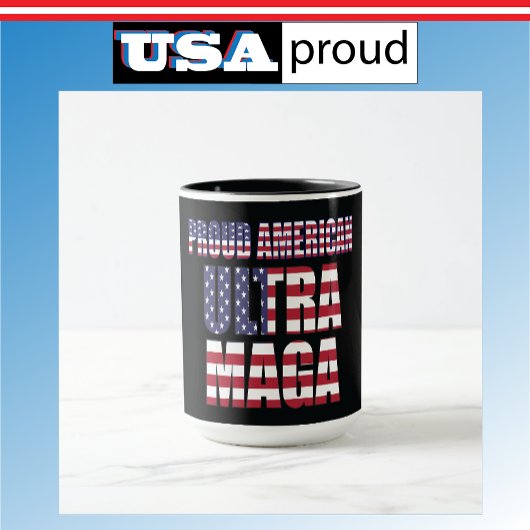Ultra MAGA Trump Mug 🇺 🇸 Patriotique Conservateu