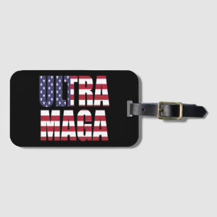 Ultra MAGA Trump Supporter 💡 Geweldig Weer USA Bagagelabel