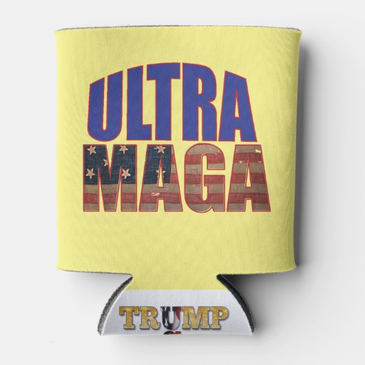 Ultra MAGA Trump Supporter 💡 Geweldig Weer USA Blikjeskoeler (Voorkant)